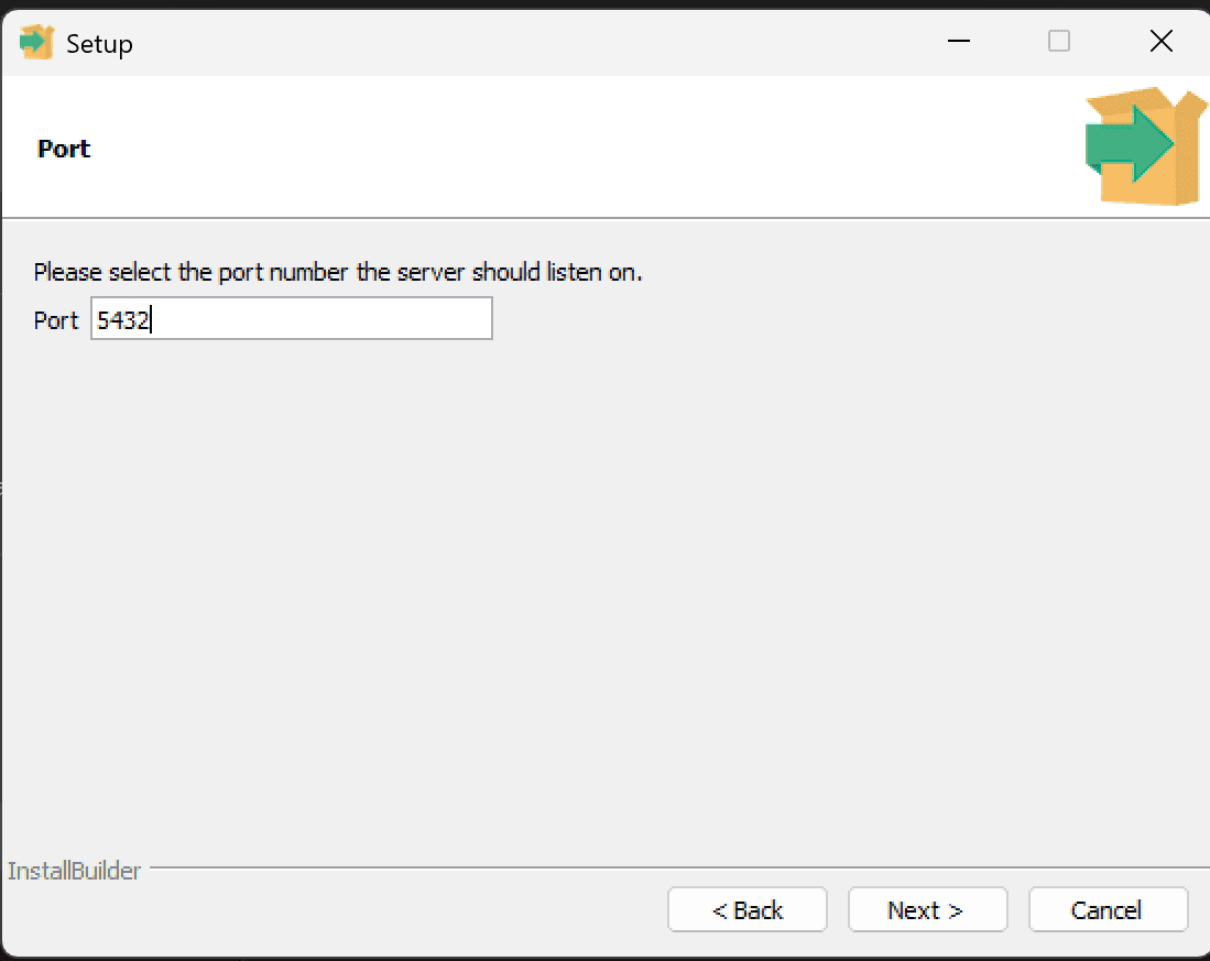设置数据库端口